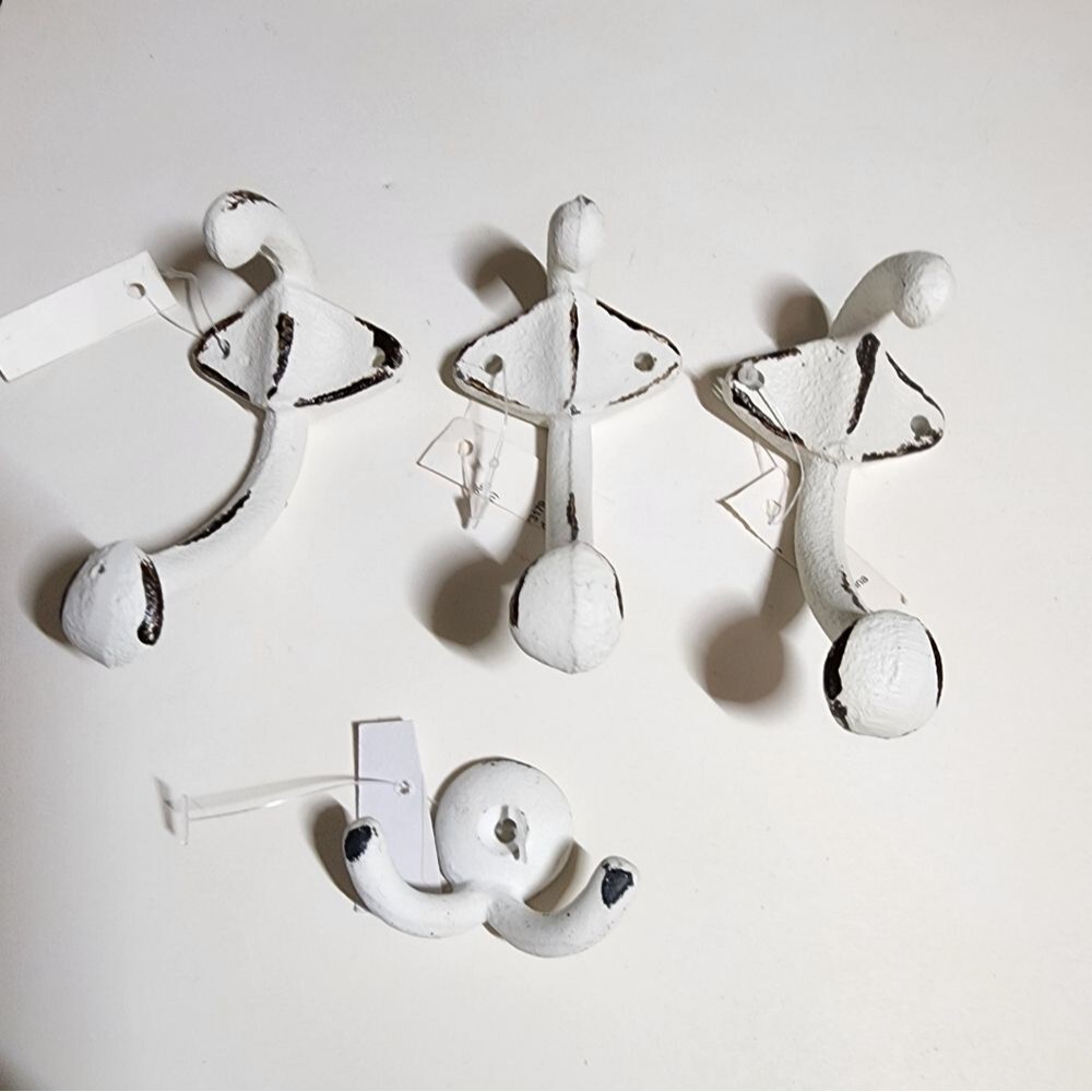 4 Piece Antique Hooks
